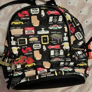 Friends mini backpack with htf lobster and couch keychains